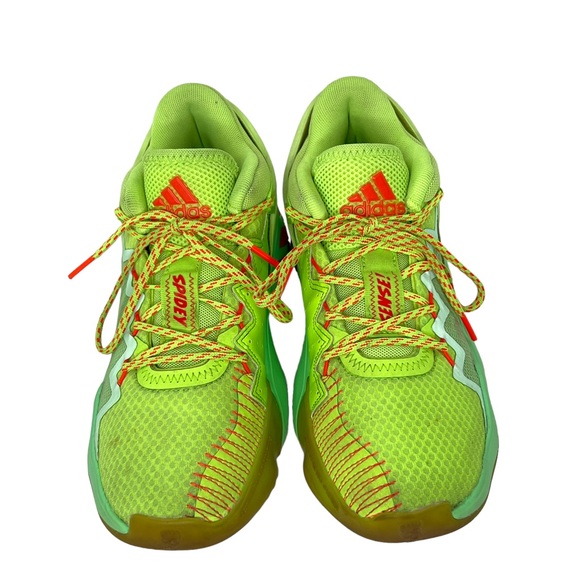 Adidas Marvel × D.O.N. Issue 2 Spidey Sense Neon Green Basketball Shoes Size 5 - Picture 4 of 12